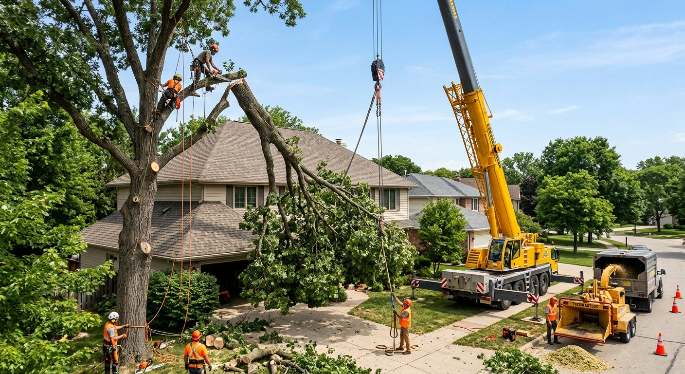Crane tree removal